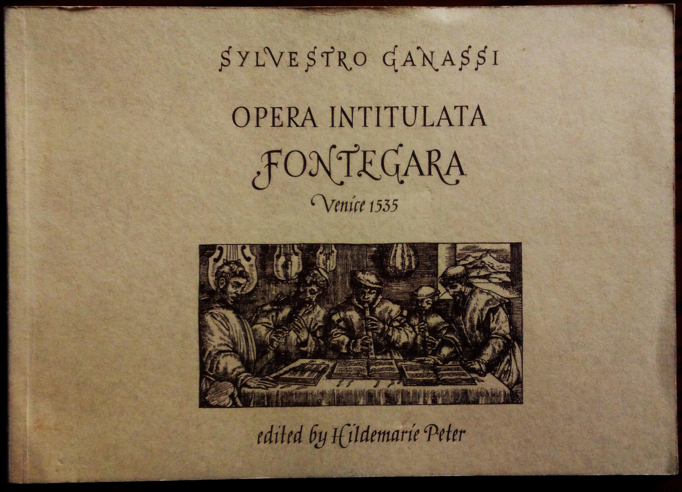 Opera intitulata Fontegara. Venice 1535. A treatise on the Art …