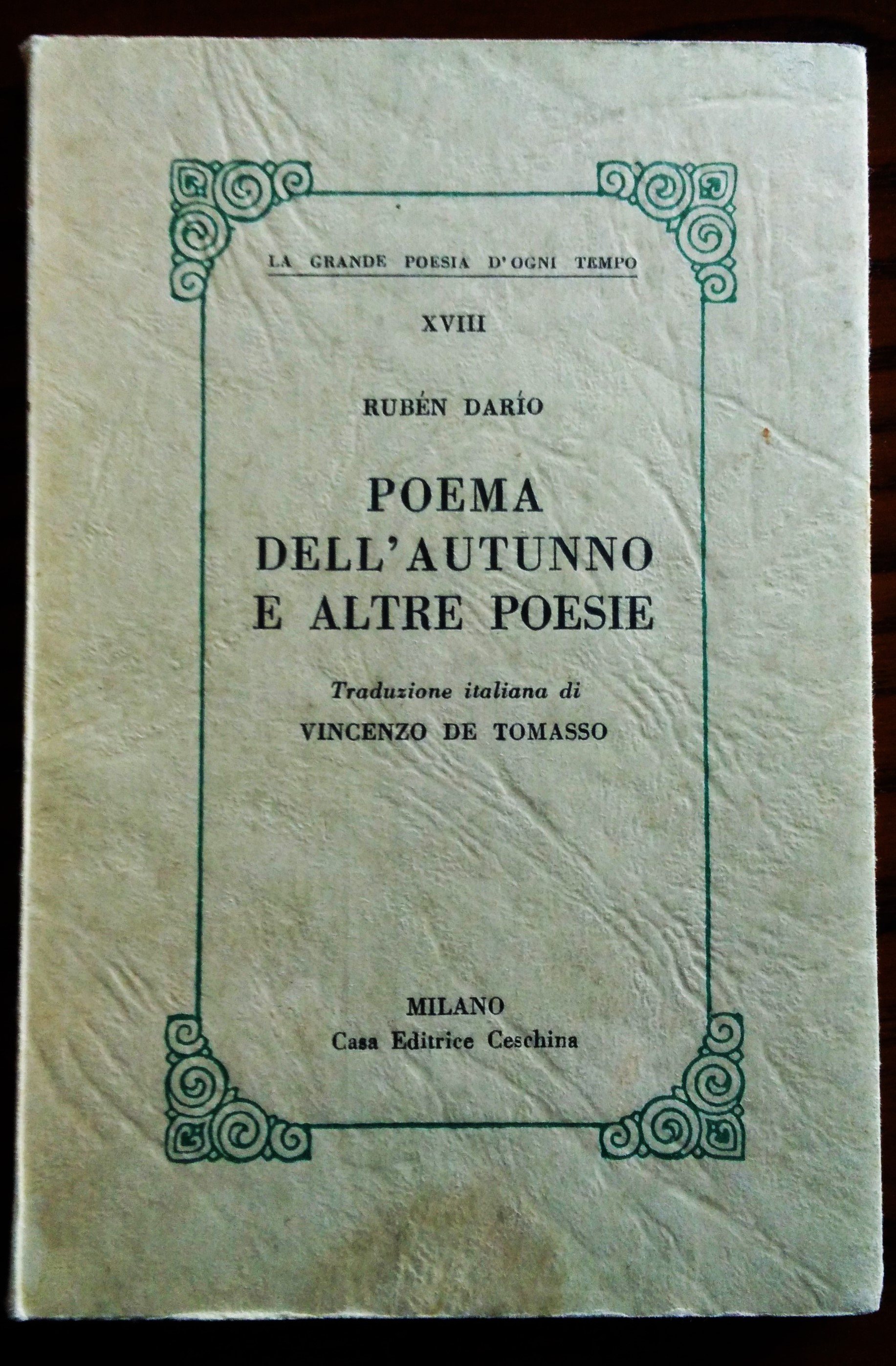 Poema dell'autunno e altre poesie. Traduzione italiana di Vincenzo De …