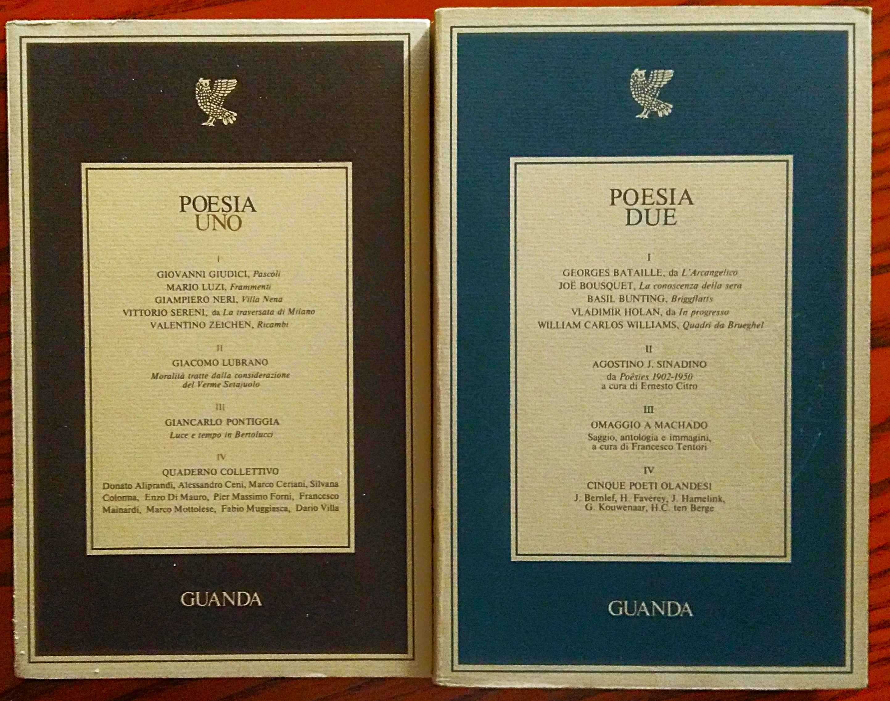 Poesia uno. Poesia due.