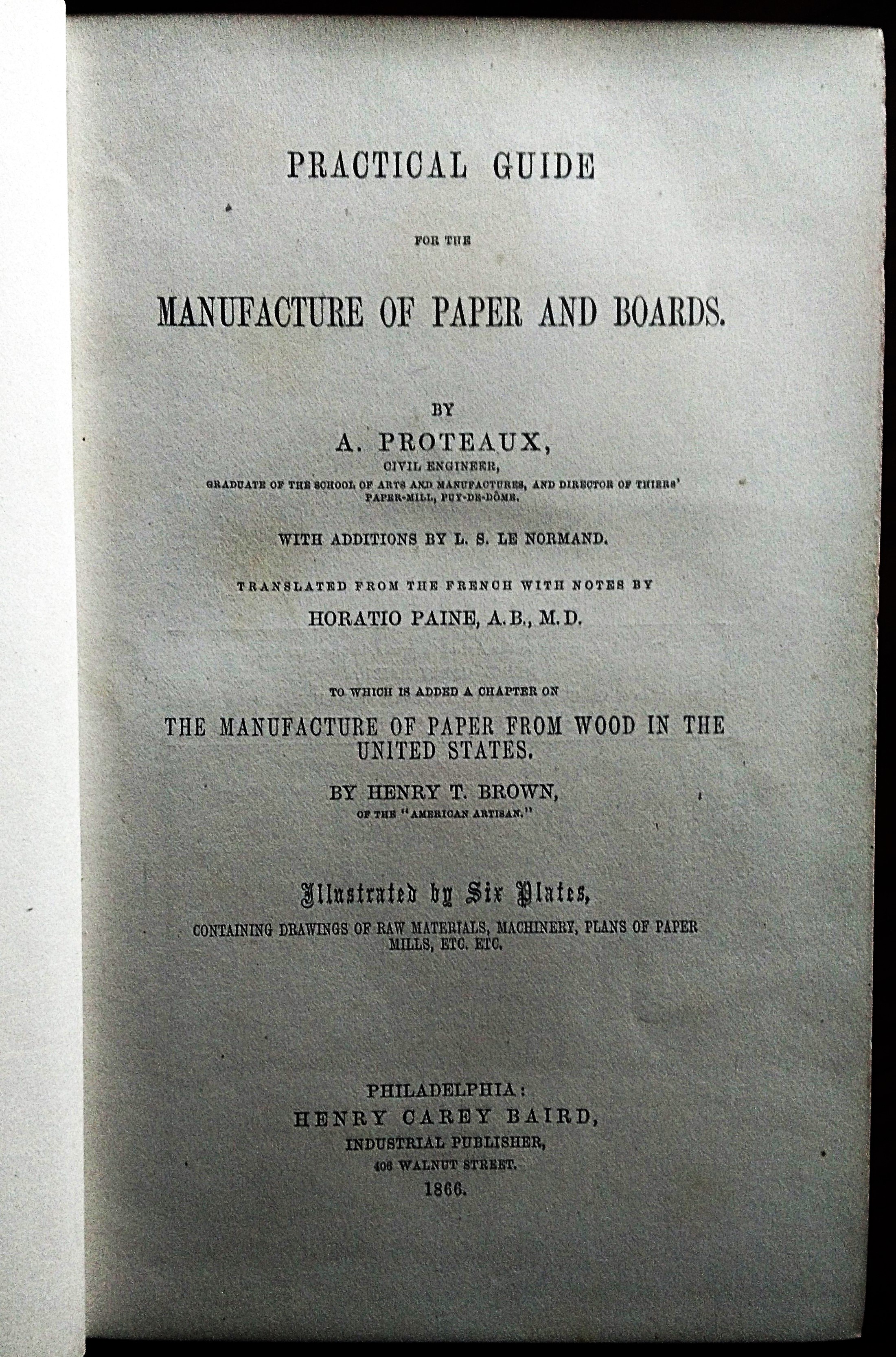 Practical guide for the manufacture of paper and boards. with …