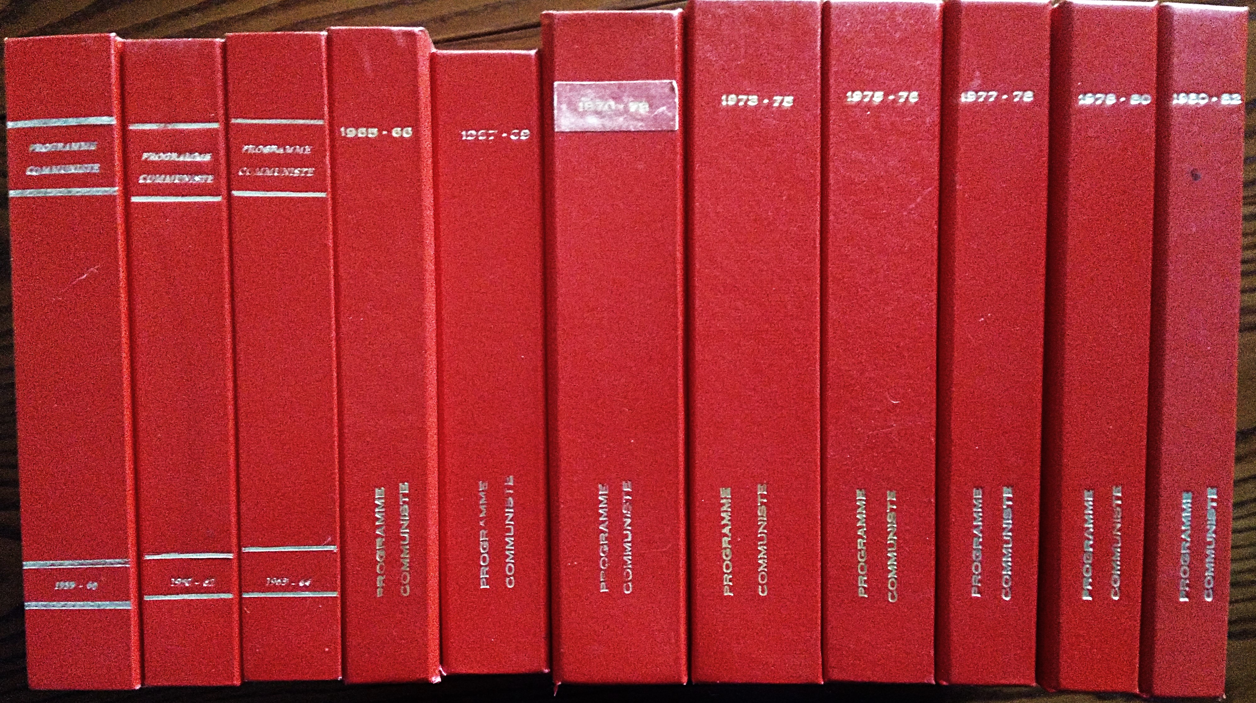 Programme Communiste. Revue Theorique Du Parti Communiste International. Publication trimestrielle. …