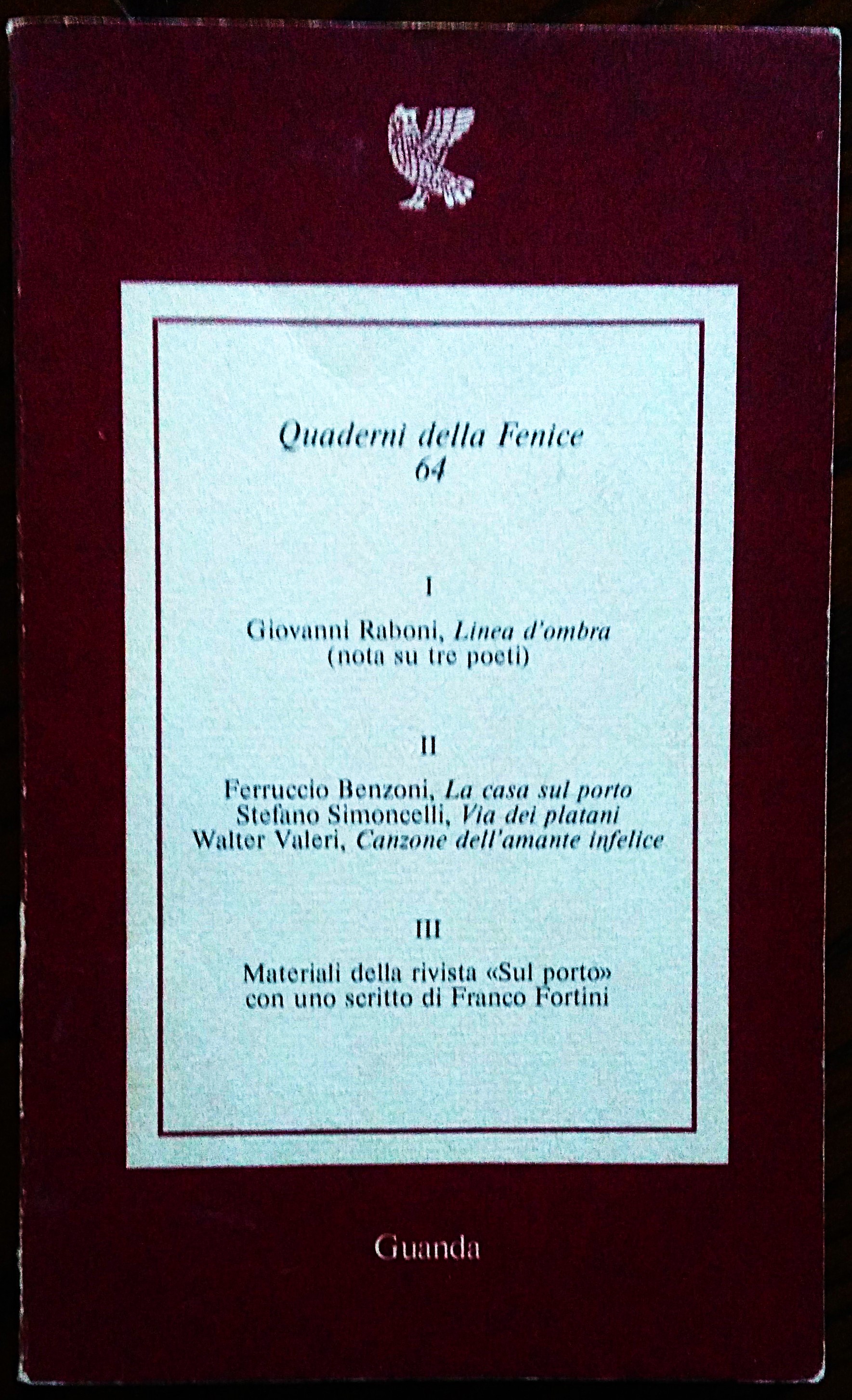 Quaderni della Fenice 64.
