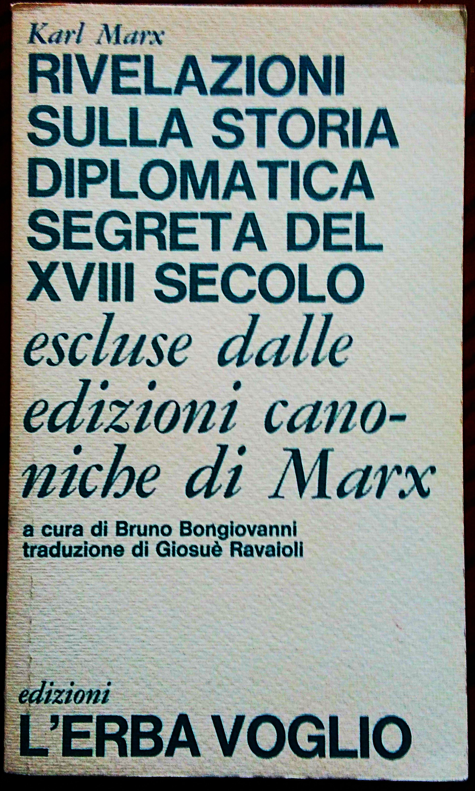 Rivelazioni sulla storia diplomatica segreta del XVIII secolo escluse dalle …