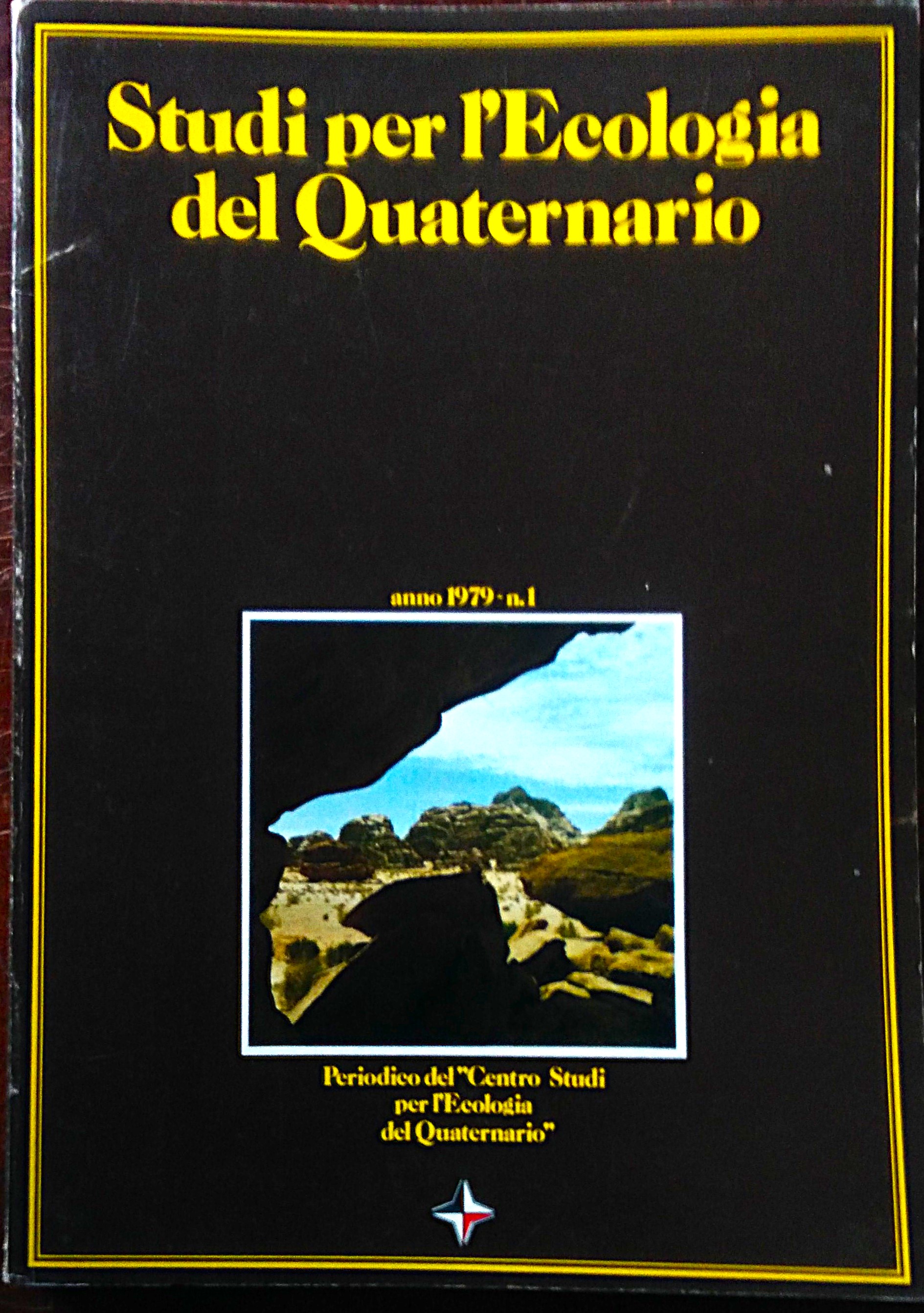 Studi per l'Ecologia del Quaternario. A cura di Edoardo Borzatti …
