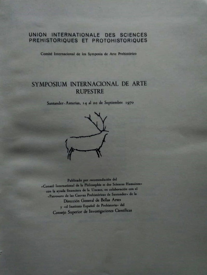 Symposium. Symposium internacional de arte rupestre. Santander - Asturias 14 …