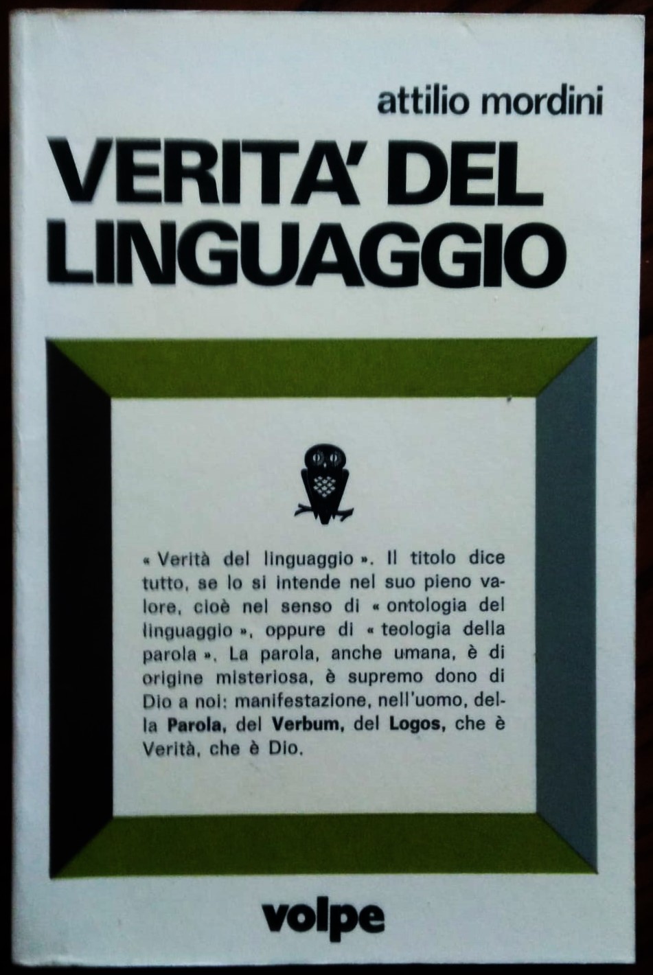 Verità del linguaggio.
