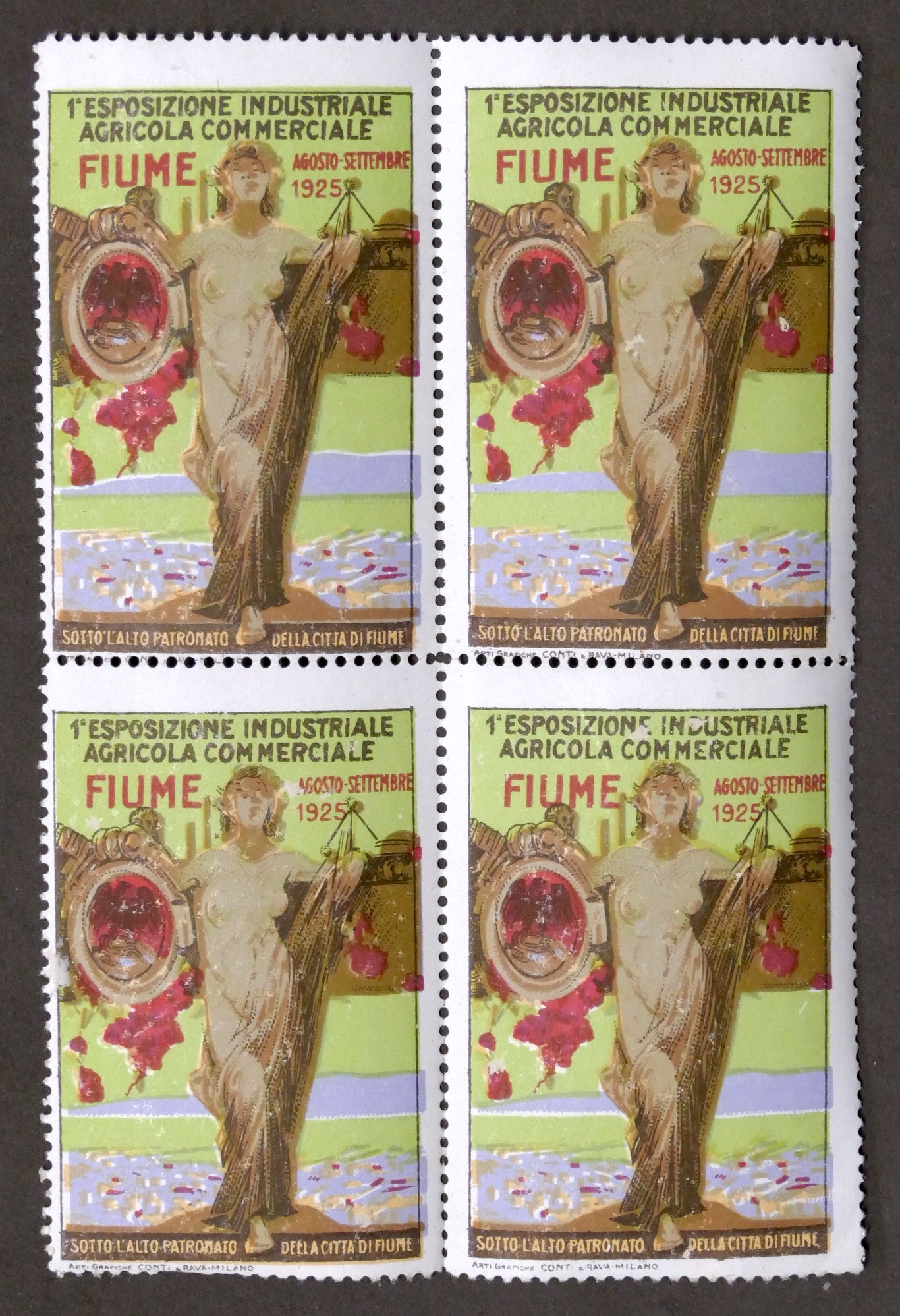 1^ Esposizione Industriale Agricola di Fiume - Lotto 4 chiudilettera …
