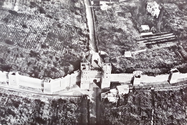 Cartolina - Roma dall'Aereo - Porta S. Sebastiano - 1956
