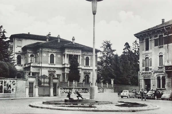 Cartolina - Seregno - Fontana di Piazza Roma - 1962