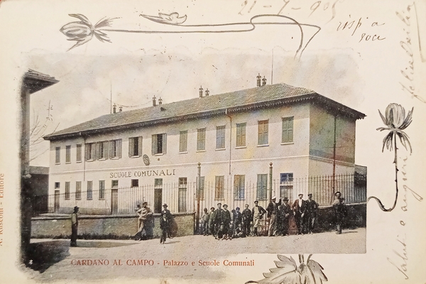 Cartolina - Cardano al Campo - Palazzo e Scuole Comunali …