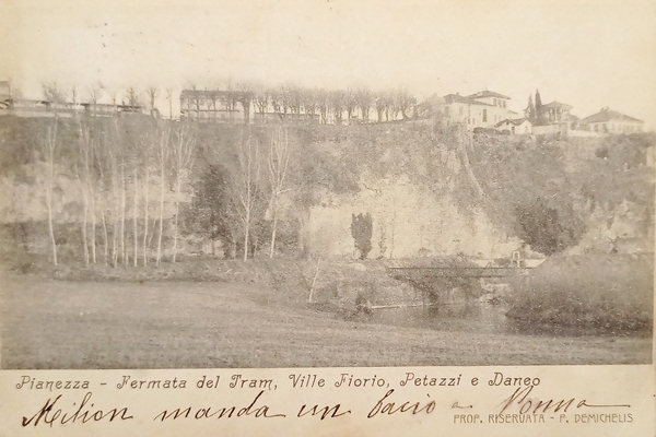 Cartolina - Pianezza - Fermata del Tram - Ville Fiorio, …