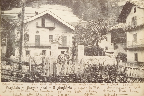 Cartolina - Pragelato - Borgata Ruà - Il Municipio - …