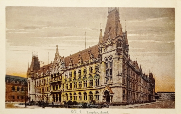 Cartolina - Germania - Köln - Hauptpostamt - 1922