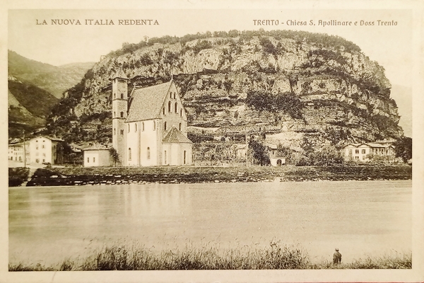 Cartolina - Trento - Chiesa S. Apollinare e Doss Trento …