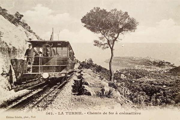 Cartolina - Francia - La Turbie - Chemin de fer …