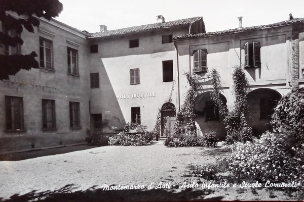 Cartolina - Montemarzo d'Asti - Asilo infantile e Scuole Comunali …