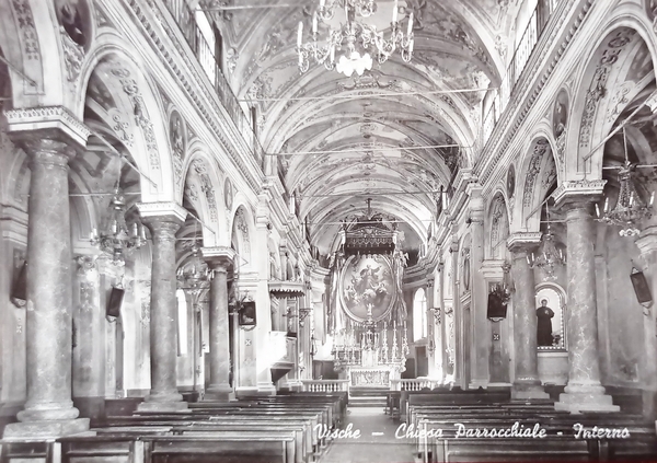 Cartolina - Vische ( Torino ) - Chiesa Parrocchiale - …