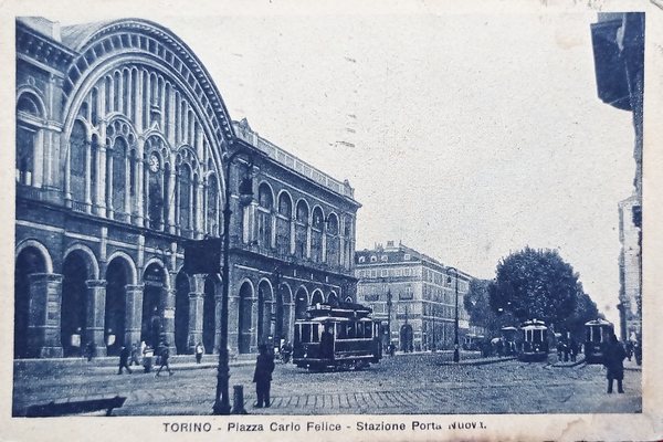 Cartolina - Torino - Piazza Carlo Felice - Stazione Porta …