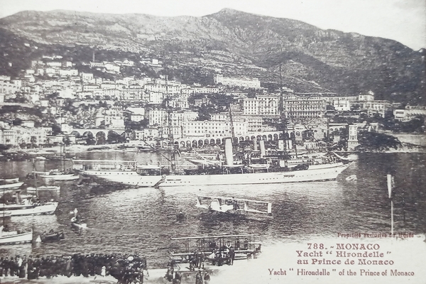 Cartolina - Monaco - Yacht Hirondelle au Prince de Monaco …