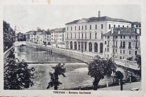 Cartolina - Treviso - Riviera Garibaldi - 1927
