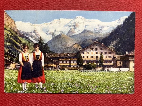 Cartolina - Gressoney St. Jean - Hotel du Nord et …