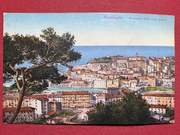 Cartolina - Ventimiglia - Panorama della Città Antica - 1923