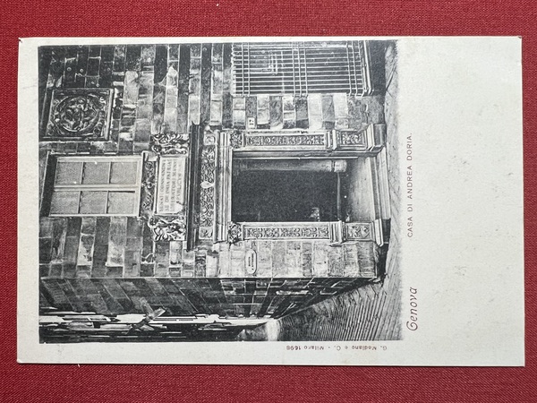 Cartolina - Genova - Casa di Andrea Doria - 1900 …