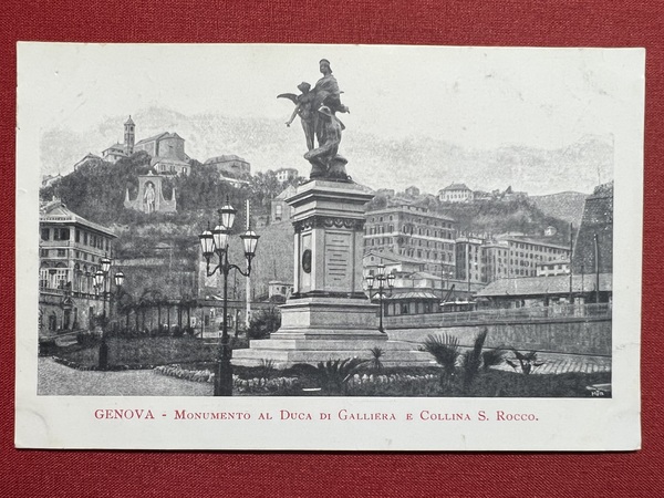 Cartolina - Genova - Monumento al Duca di Galliera e …