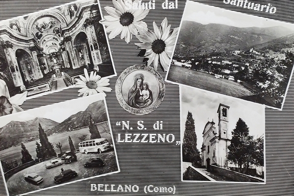Cartolina - Saluti dal Santuario N. S. Lezzeno - Bellano …