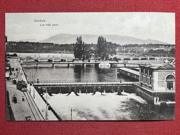 Cartolina - Svizzera - Genève - Les Trois Ponts - …