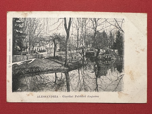 Cartolina - Alessandria - Giardini Pubblici ( Laghetto ) - …