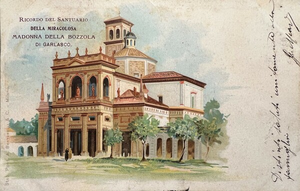 Cartolina - Santuario della Miracolosa Madonna della Bozzola di Garlasco …