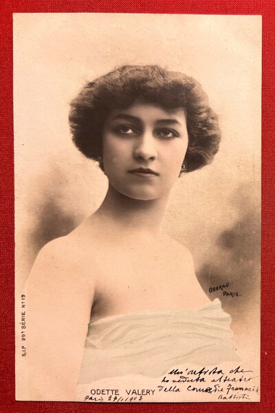Cartolina Cinema Teatro - Ballerina Odette Valery - 1910 ca.