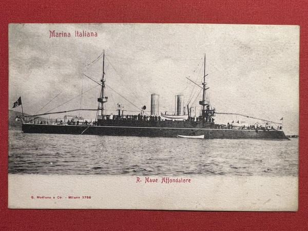 Cartolina Marina Militare - Marina Italiana - R. Nave Affondatore …