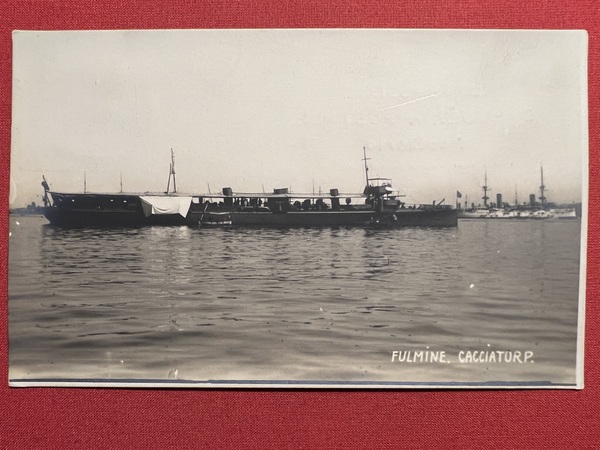 Cartolina Marina Militare - Cacciatorpediniere Fulmine - 1910 ca.