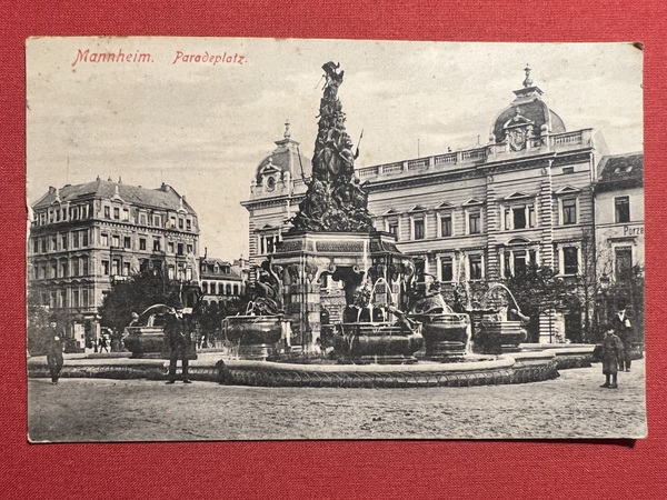 Cartolina - Germania - Mannheim - Paradeplatz - 1907