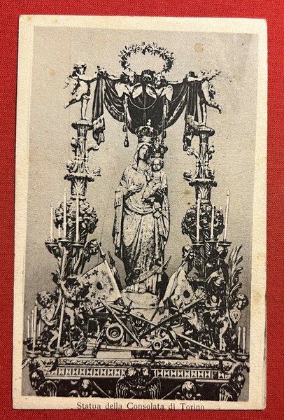 Cartolina - Statua della Consolata di Torino - 1922