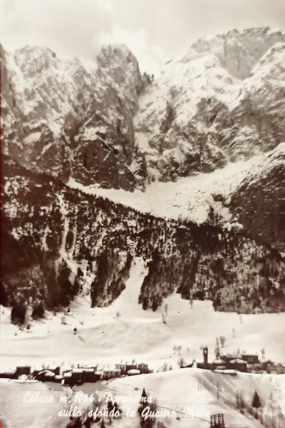 Cartolina - Colere ( Bergamo ) - Panorama sullo sfondo …