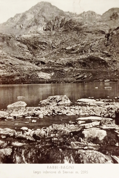 Cartolina - Rabbi-Bagni ( Trento ) - Lago inferiore di …