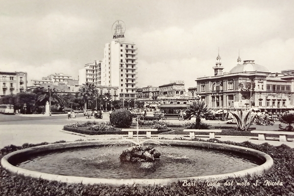 Cartolina - Bari - Vista dal molo S. Nicola - …