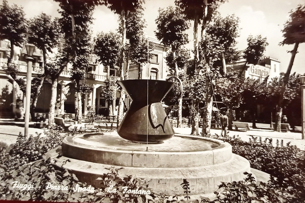 Cartolina - Fiuggi - Piazza Spada - La Fontana - …