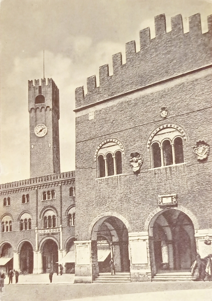 Cartolina - Treviso - Piazza dei Signori - 1960