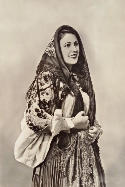 Cartolina - Costumi Sardi - Fonni - 1953