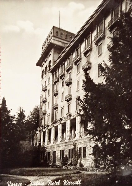 Cartolina - Varese - Palazzo Hotel Kursaal - 1957