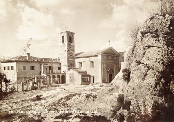 Cartolina - Avezzano - Chiesa della Pietraquaria - 1955