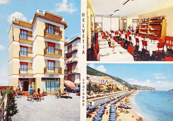 Cartolina - Pensione Helvetia - Viale Europa - Spotorno - …