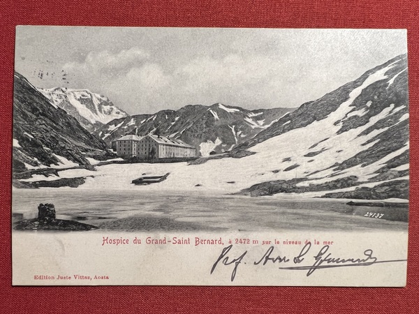 Cartolina - Hospice du Grand Saint Bernard - 1909