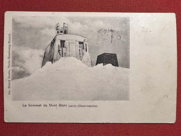 Cartolina - Le Sommet du Mont-Blanc (Observatoire) - 1902