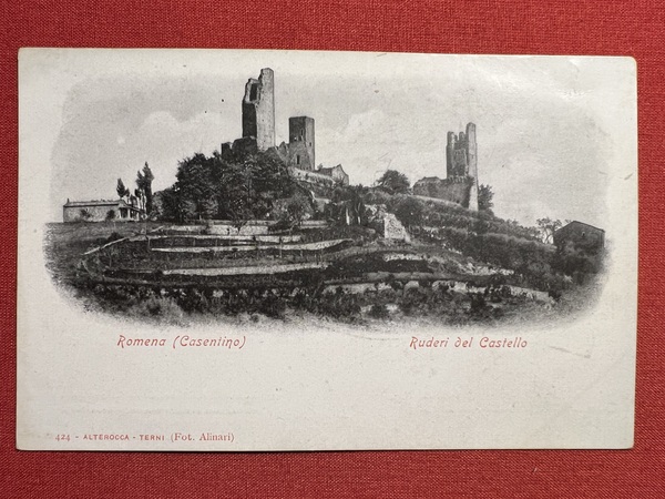 Cartolina - Romena ( Casentino ) - Ruderi del Castello …