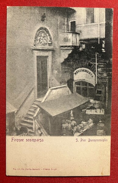 Cartolina - Firenze Scomparsa - S. Pier Buonconsiglio - 1900 …